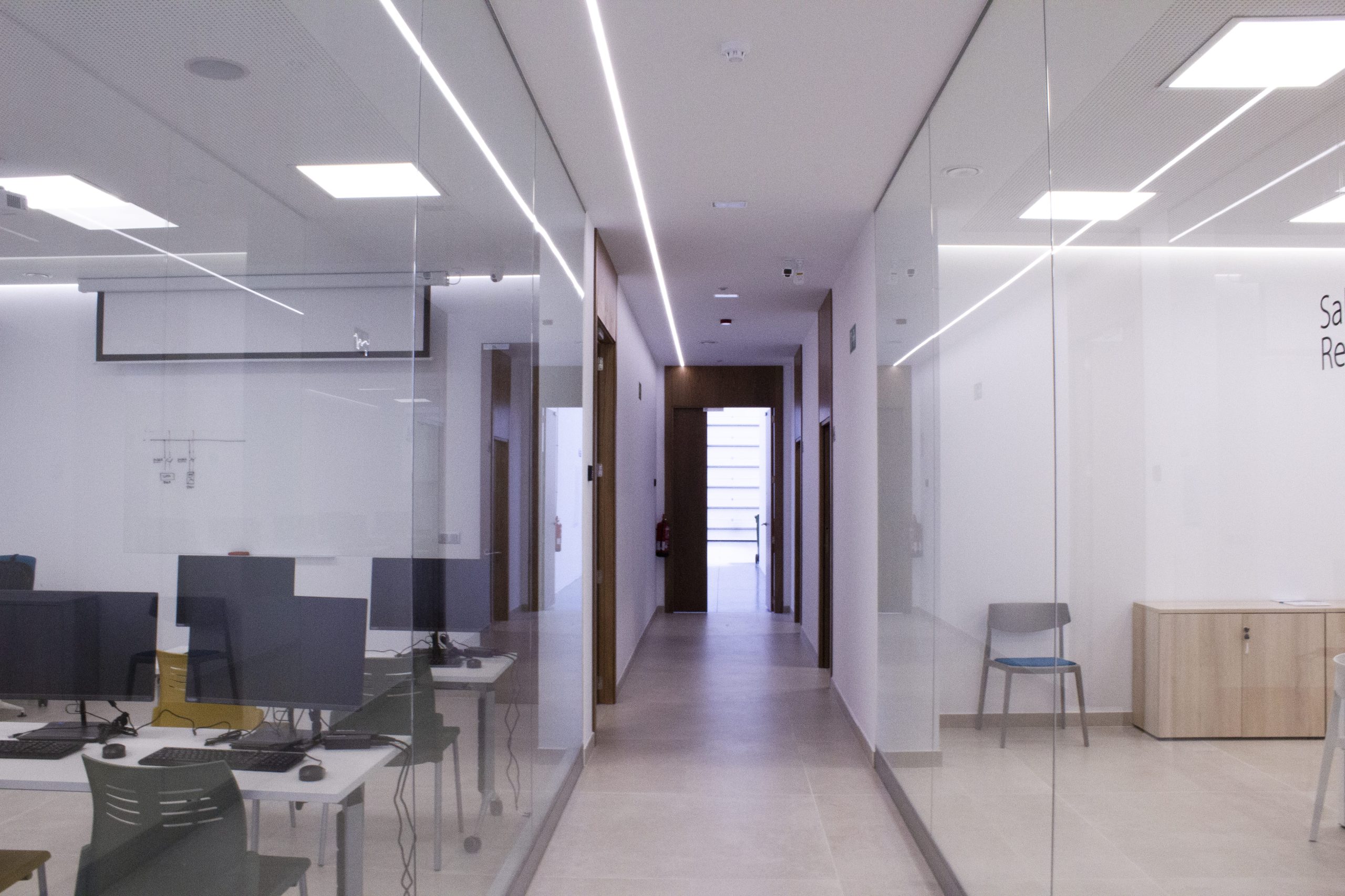 Pasillos acceso a aulas